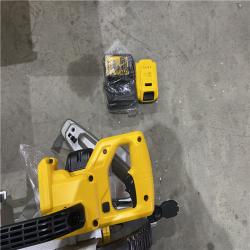 Houston location AS-IS DEWALT 20V MAX Cordless 7-1/4 in. Sliding Miter Saw with (1) 20V Battery 4.0Ah