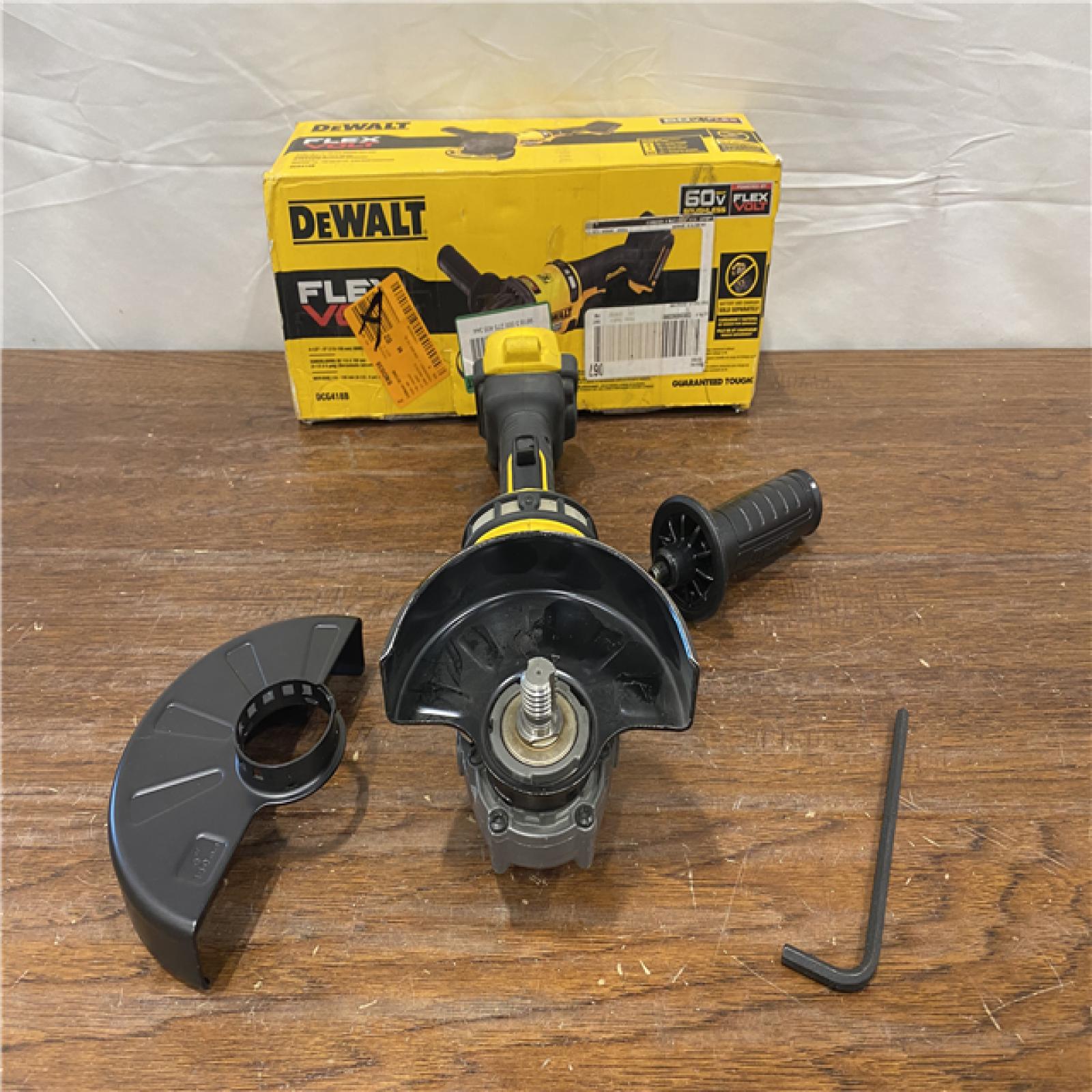 AS-IS FLEXVOLT 60V MAX Cordless Brushless 4.5 in. to 6 in. Small Angle Grinder with Kickback Brake (Tool Only)