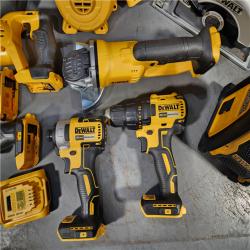 HOUSTON LOCATION - AS-IS (APPEARS LIKE NEW) DEWALT 20-Volt Max Lithium-Ion 10-Tool Cordless Combo Kit with Two 2.0 Ah Batteries, Charger and 2 Bags