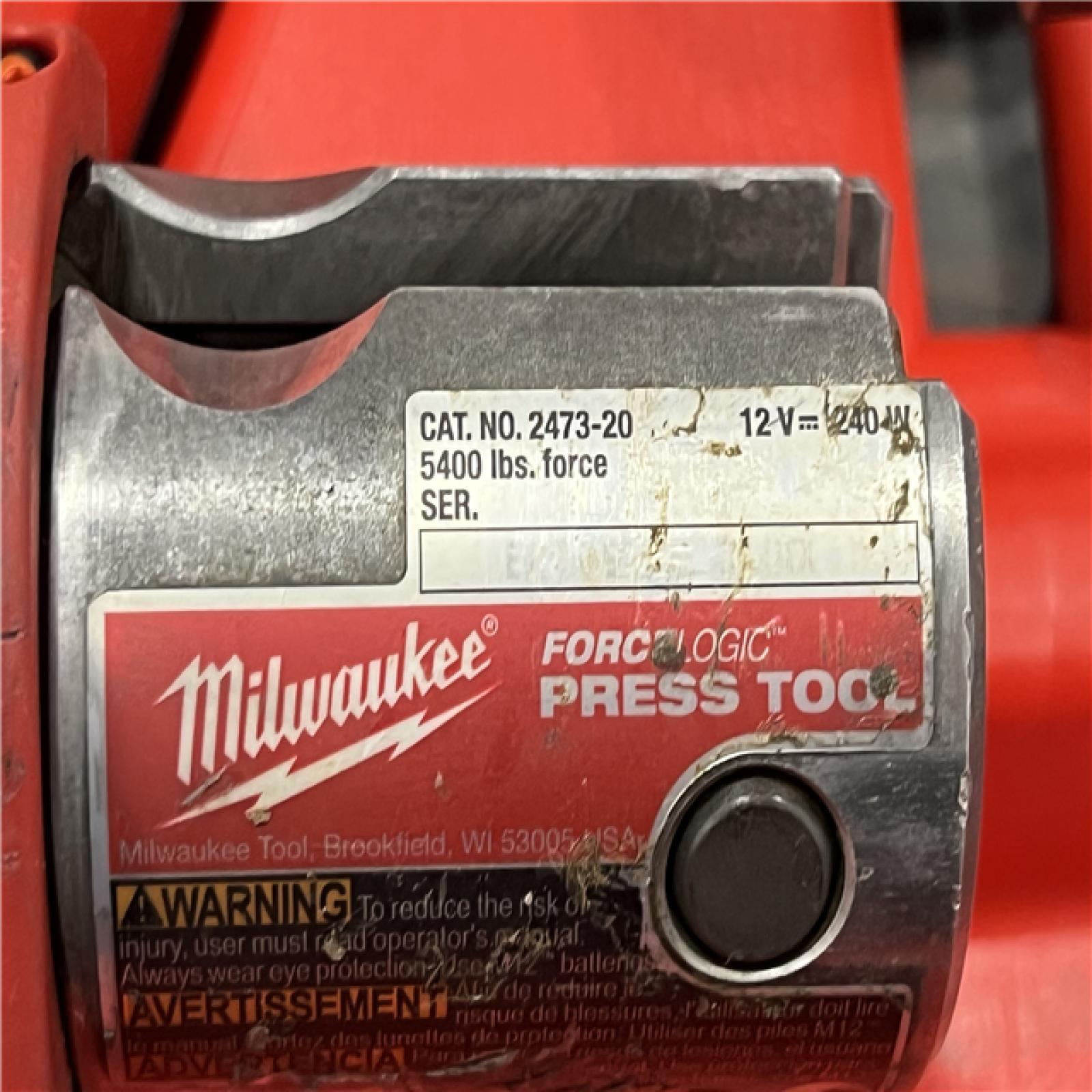 AS-IS Milwaukee M12 Force Logic Press Tool 1/2 in. to 1 in. Kit