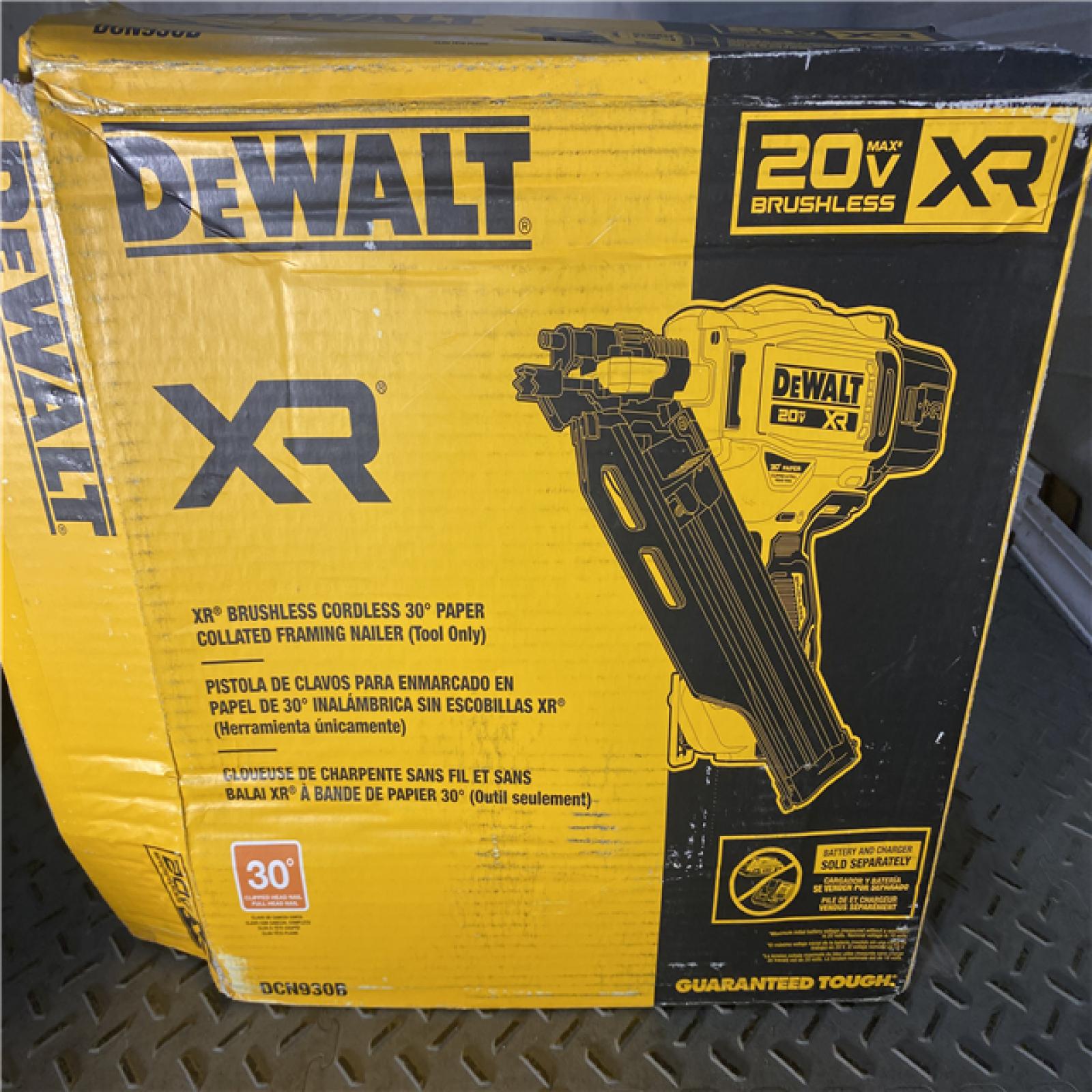 Houston location AS-IS DEWALT 20-Volt 30Â° Cordless Framing Nailer (Tool-Only)