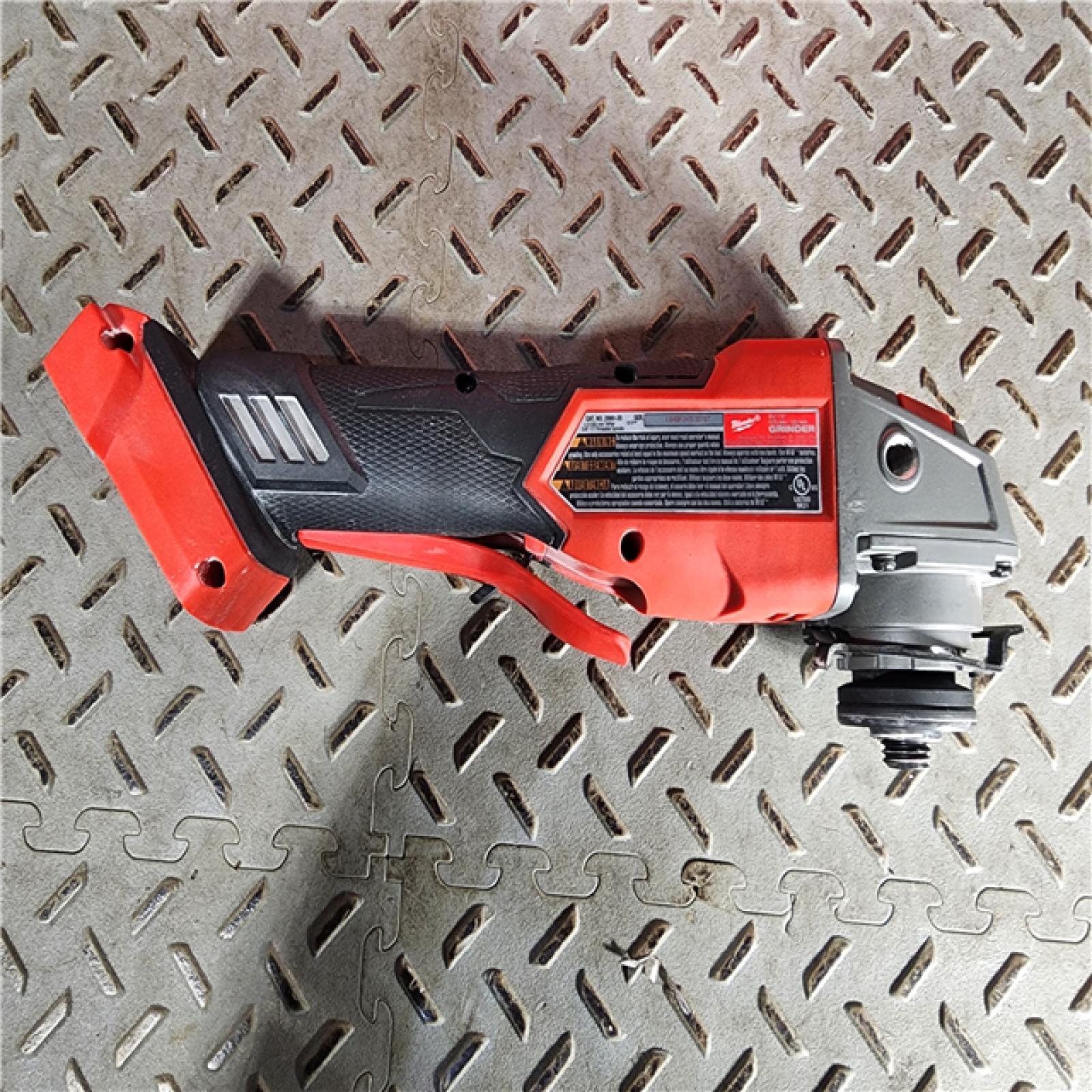 HOUSTON LOCATION - AS-IS Milwaukee 2880-20 M18 FUEL 18-Volt Lithium-Ion Brushless Cordless 4-1/2 in./5 in. Grinder W/Paddle Switch (Tool-Only)