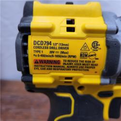 AS-IS DeWalt ATOMIC COMPACT SERIESâ„¢ 20V MAX* Brushless Cordless 1/2 in. Drill/Driver