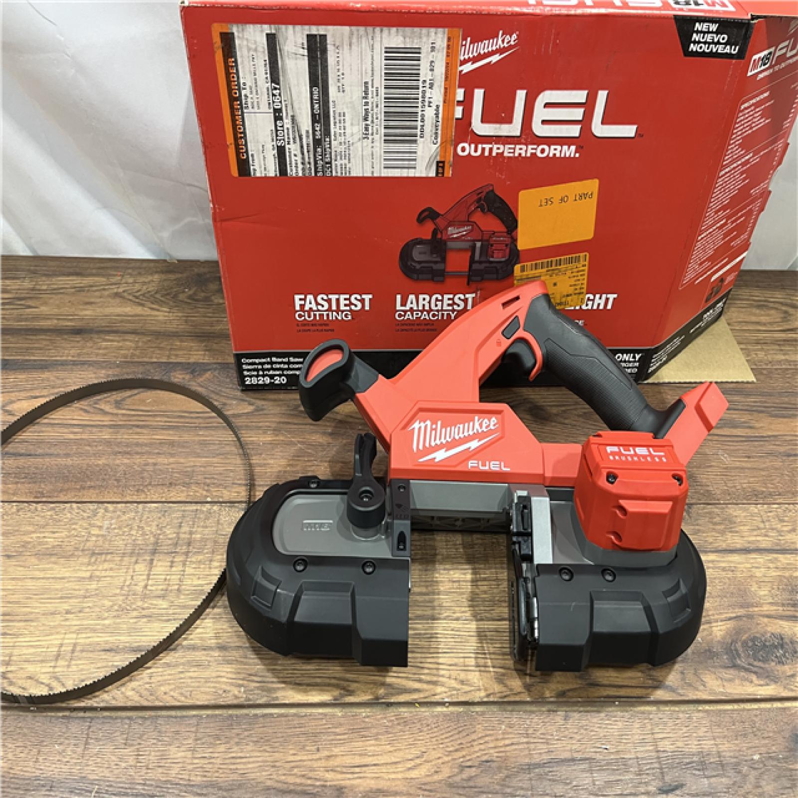 AS IS Milwaukee M18 Fuel 3-1/4  18V Brushless Compact Band Saw 2829-20 (Bare Tool)