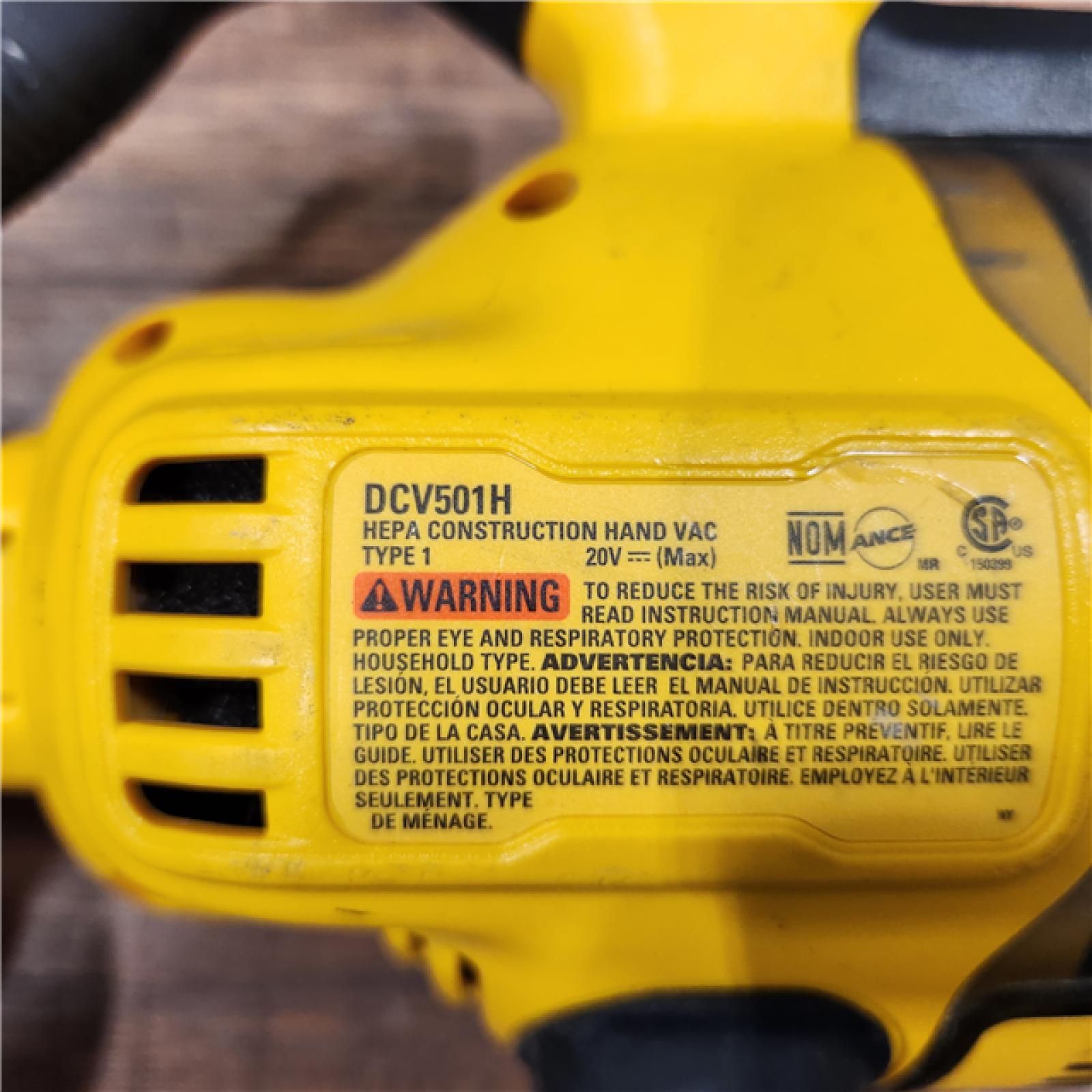 AS-IS DEWALT 20V Lithium-Ion Cordless Dry Hand Vacuum kit  (Tool Only)