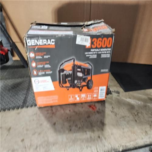 HOUSTON LOCATION - AS-IS Generac 7678 GP3600 Portable Generator Orange Black