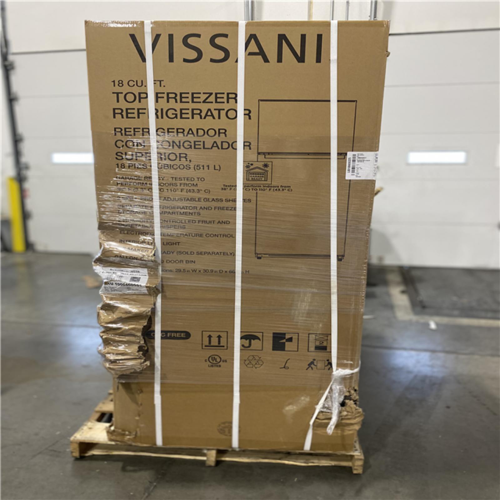 DALLAS LOCATION - VISSANI REFRIGERATOR PALLET - (2 UNITS)