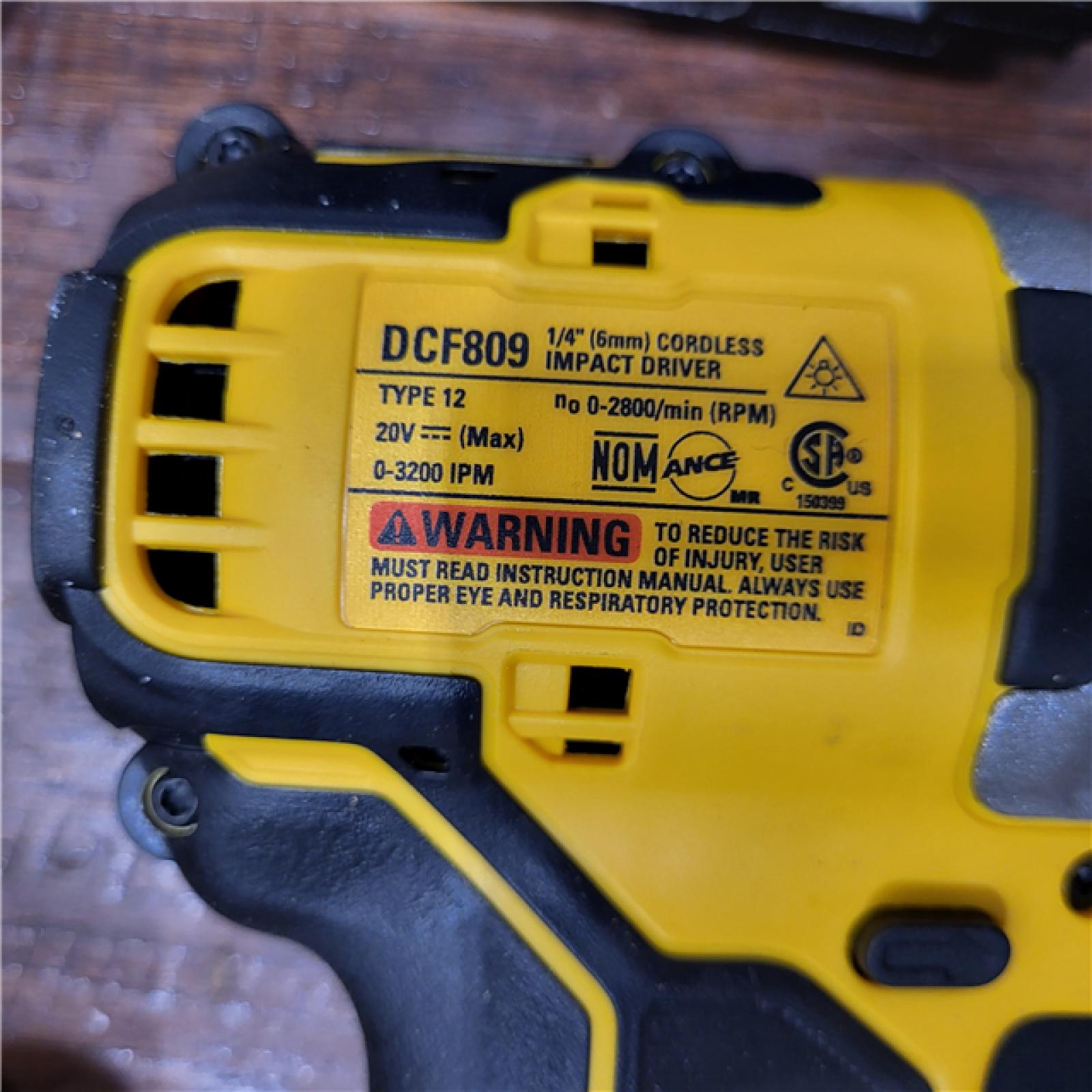 AS-IS DEWALT ATOMIC 20-Volt Lithium-Ion Cordless 1/2 in. Compact Hammer Drill with 3.0Ah Battery, Charger and Bag