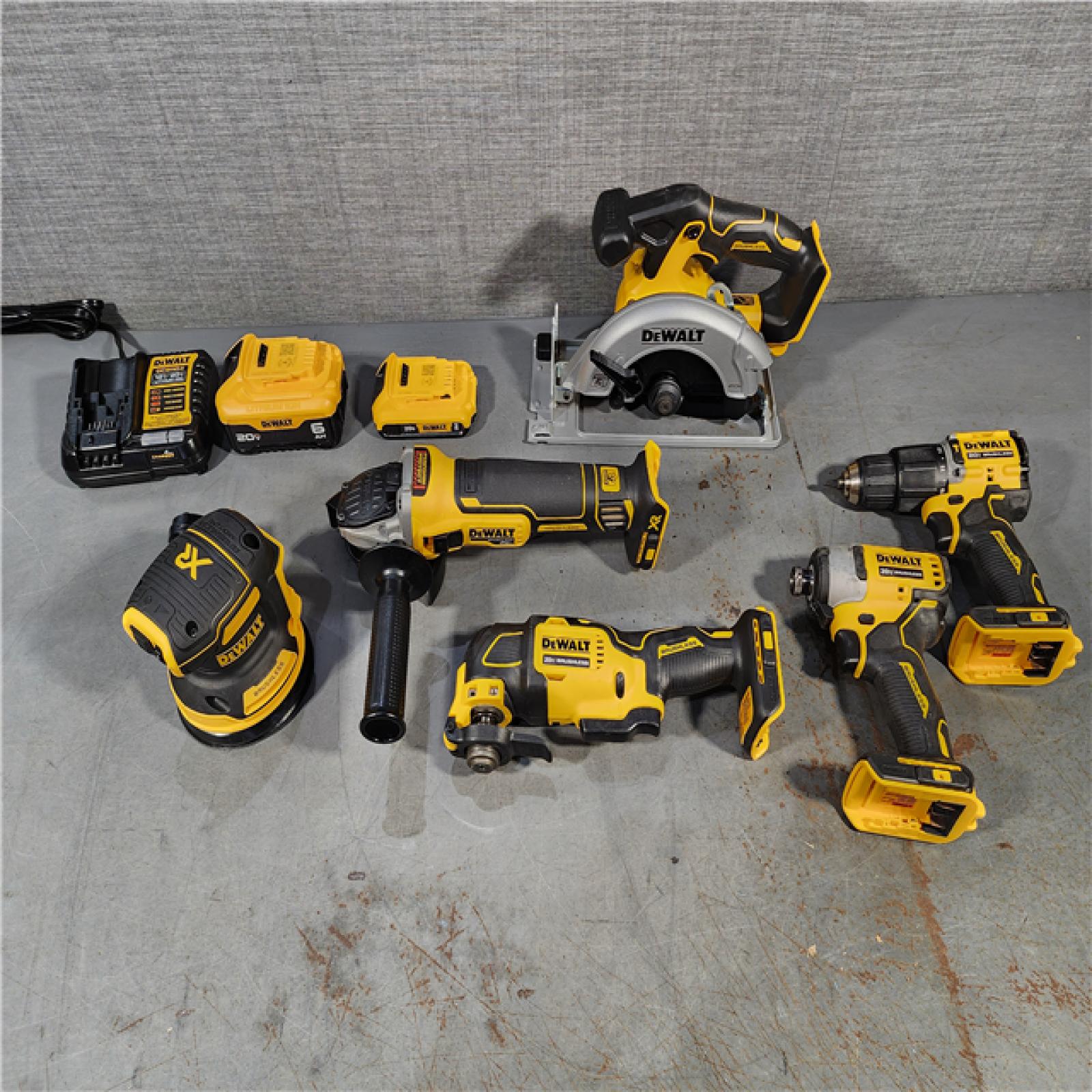 HOUSTON LOCATION - AS-IS Dewalt 20-Volt MAX ToughSystem Lithium-Ion 6-Tool Cordless Combo Kit