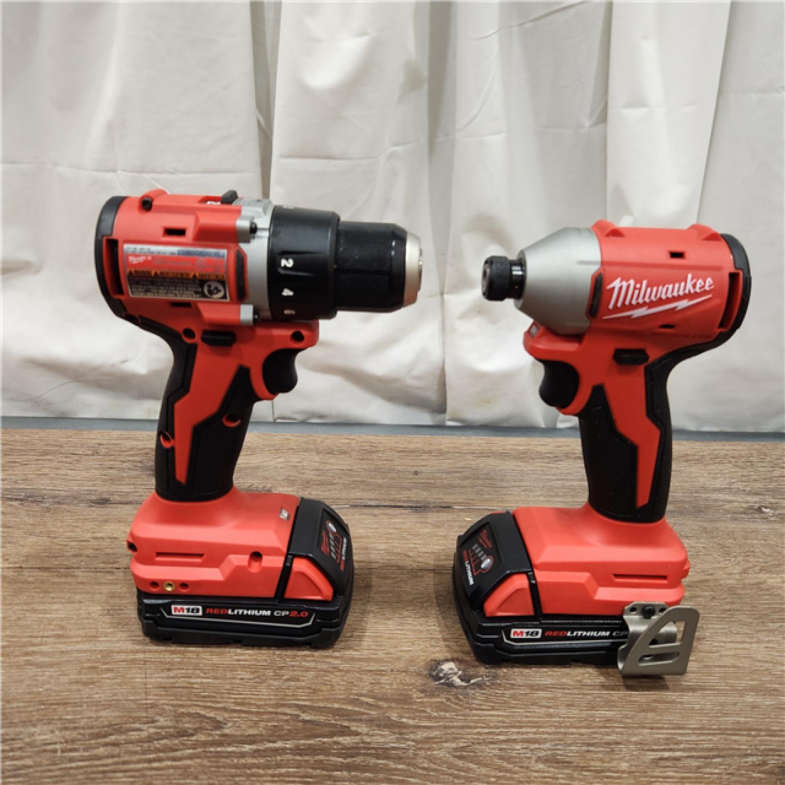 AS-IS Milwaukee M18 Compact Brushless 2-Tool Combo Kit