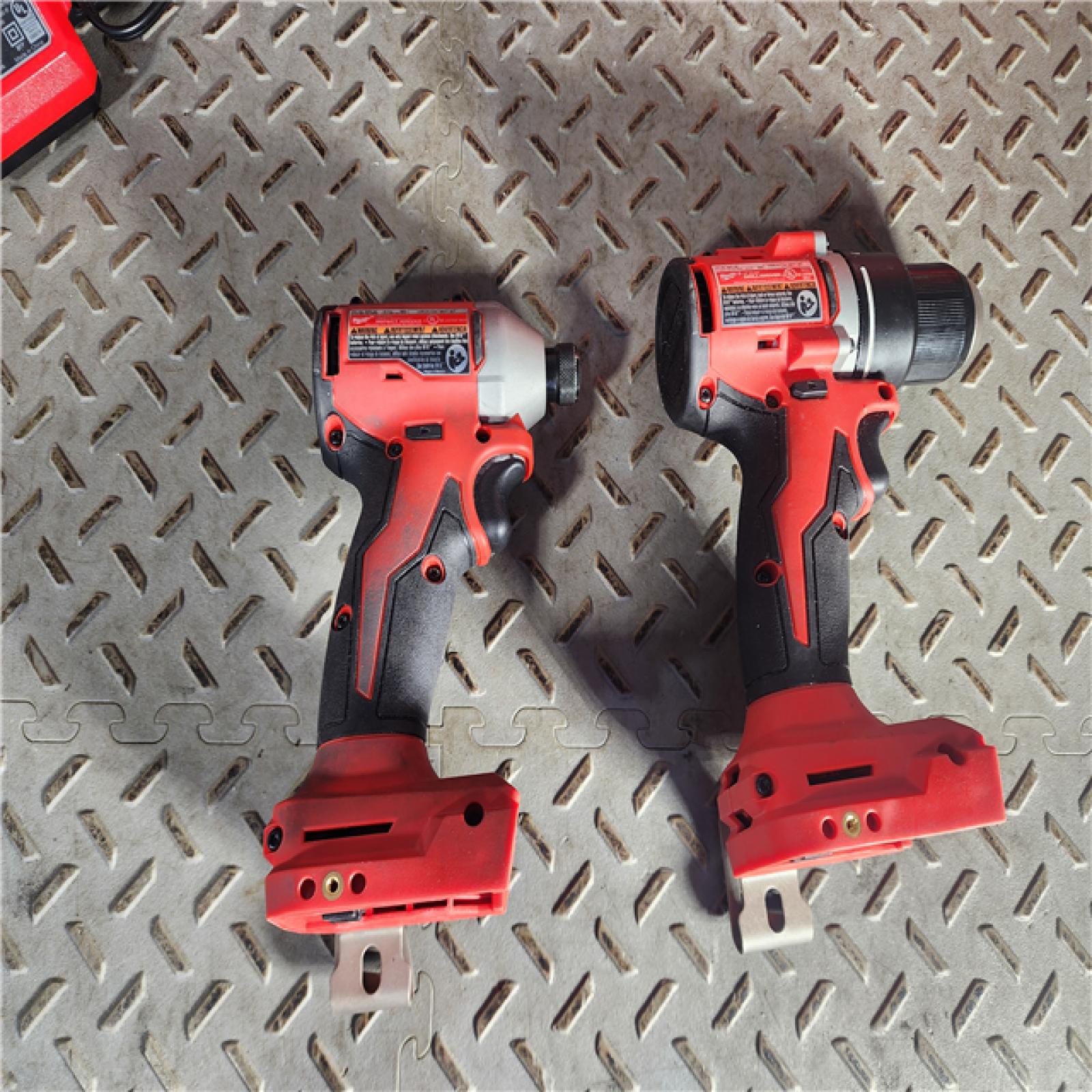 HOUSTON LOCATION - AS-IS M18 18V Lithium-Ion Brushless Cordless Compact Drill/Impact Combo Kit (2-Tool) W/(2) 2.0 Ah Batteries, Charger & Bag