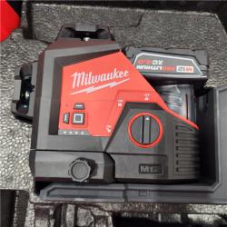 AS-IS Milwaukee-3632-21 M12 Green Beam Laser 360Â° 3-Plane Kit