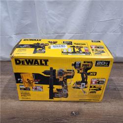 AS-IS DEWALT 20V MAX Cordless Brushless Hammer Drill/Driver 2 Tool Combo Kit with FLEXVOLT ADVANTAGE