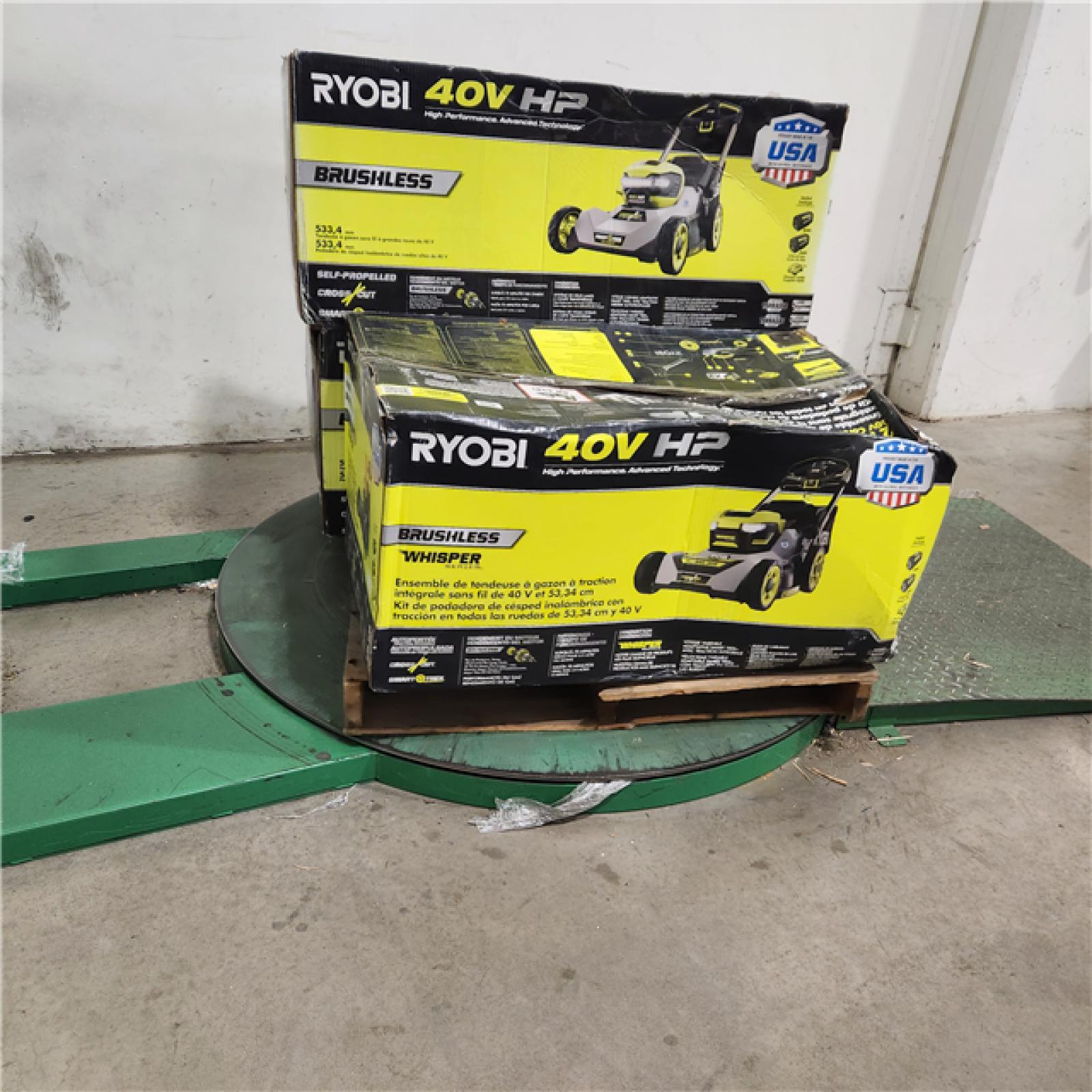 Dallas Location - As-Is Ryobi Lawn Mower Pallet (Lot Of 3)