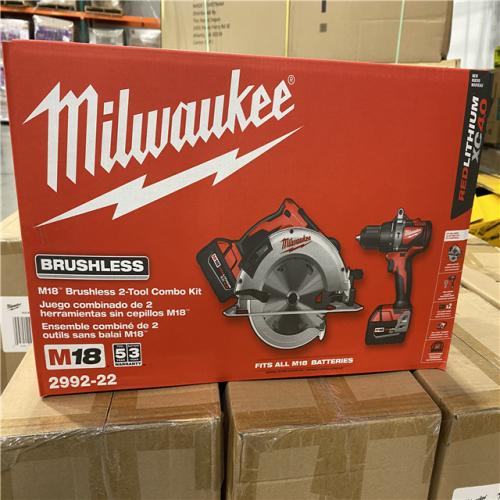 NEW! Milwaukee M18 Cordless Brushless 2 Tool Combo Kit