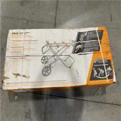 DALLAS LOCATION - RIDGID Foldable Mobile Miter Saw Stand with Mounting Braces