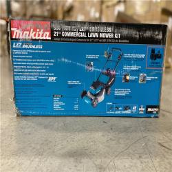 DALLAS LOCATION - Makita 21 in. 18V X2 (36V) LXT Lithium-Ion Cordless Walk Behind Push Lawn Mower Kit with 4 Batteries (5.0 Ah)