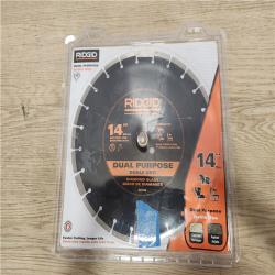 Phoenix Location NEW RIDGID 14 in. Dual-Purpose Walk-Behind Saw Diamond Blade