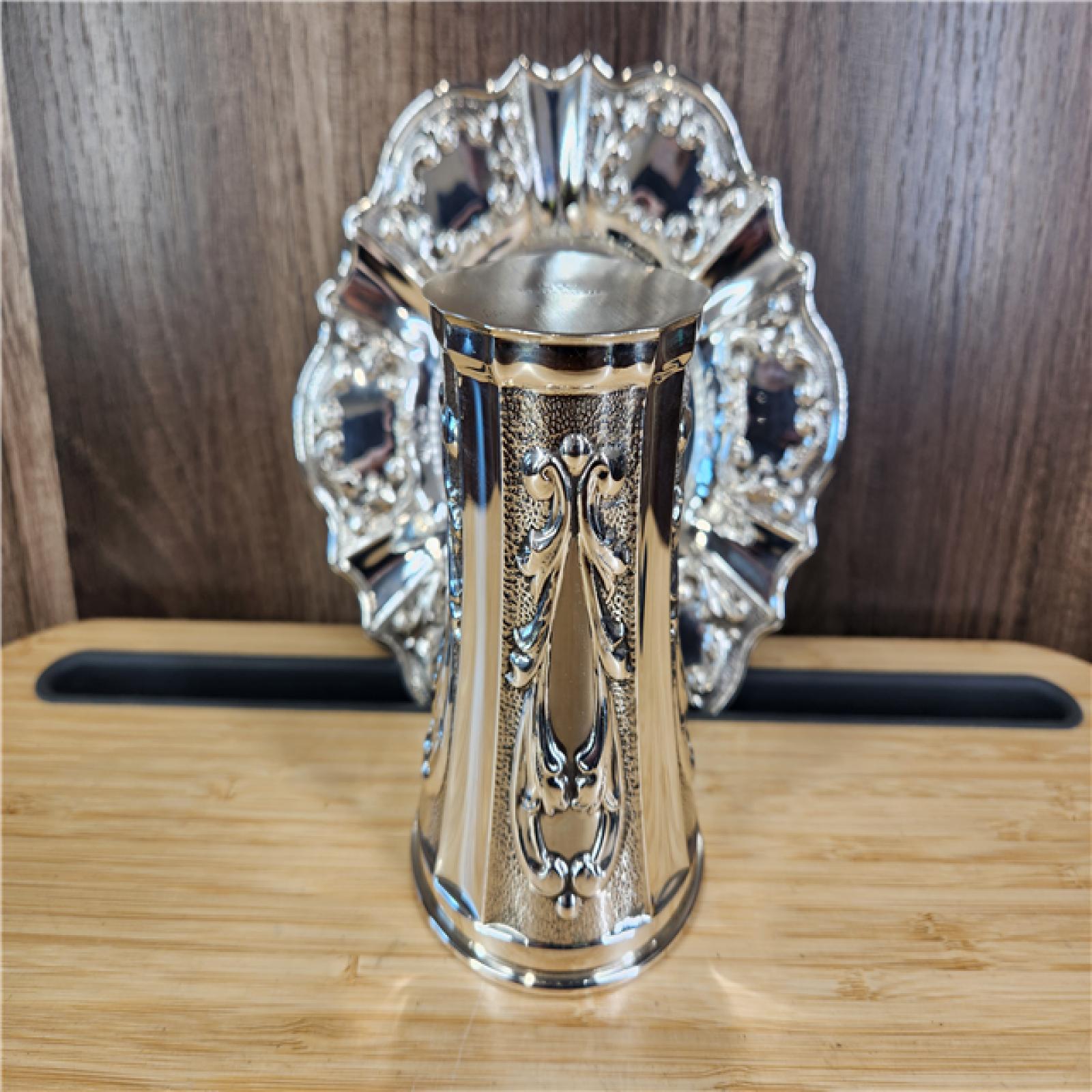 Grand Sterling Co. Silver Mot Cup With Silver Tray