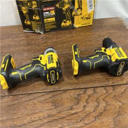 AS-ISDewalt DCK225D2 20V MAX ATOMIC Brushless Compact Lithium-Ion 1/2 in. Cordless Drill Driver and 1/4 in. Impact Driver Combo Kit with 2 Batteries 2 Ah