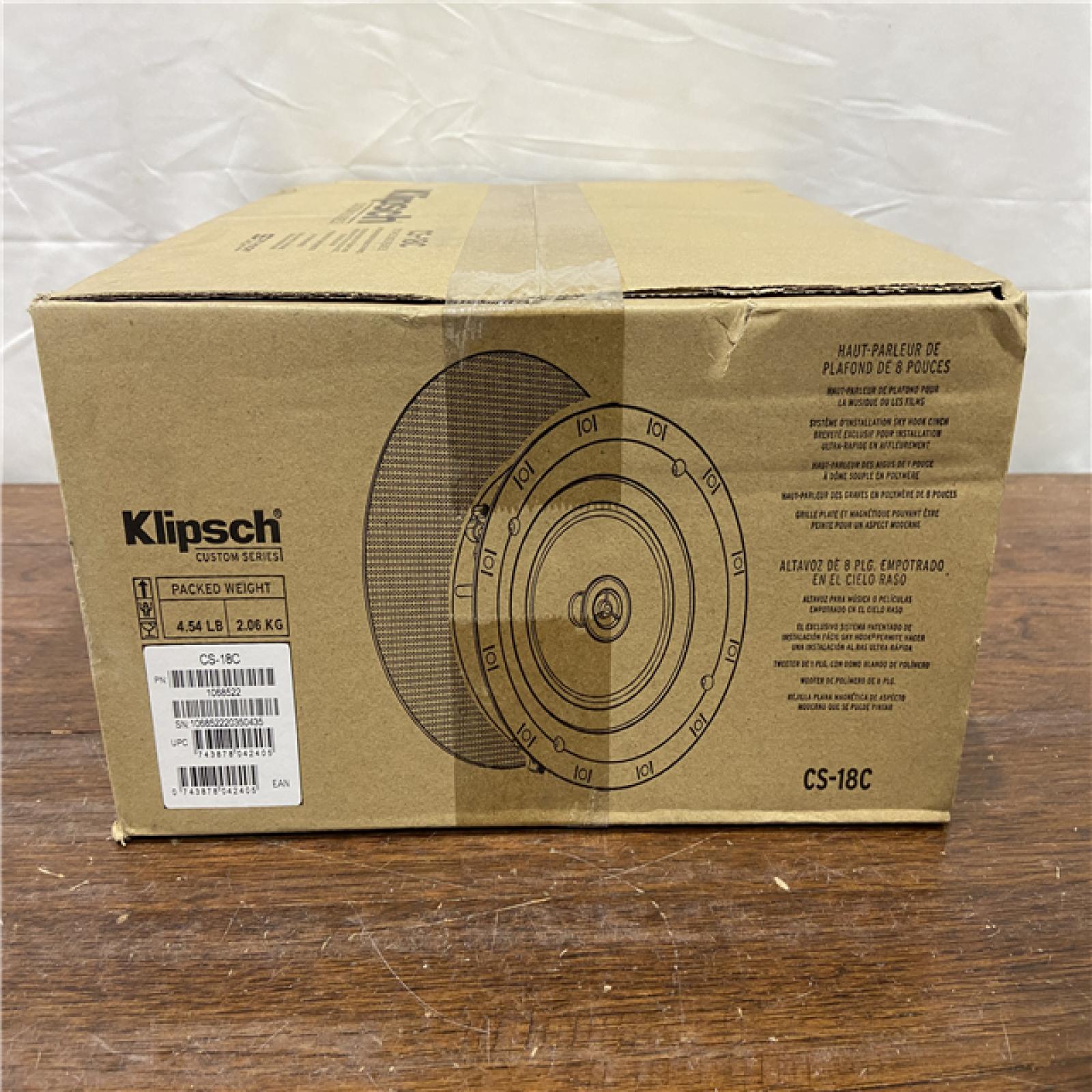 NEW! Klipsch CS-18-C 8 In-Ceiling Speaker (Single)