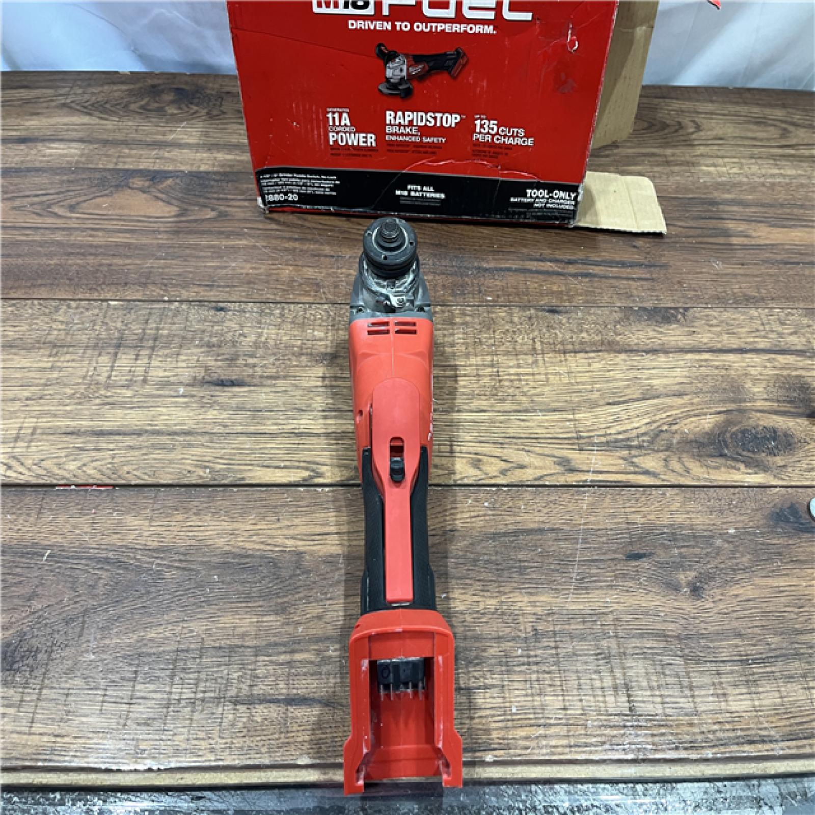 AS-IS Milwaukee 2880-20 M18 FUEL 18-Volt Lithium-Ion Brushless Cordless 4-1/2 in./5 in. Grinder W/Paddle Switch (Tool-Only)