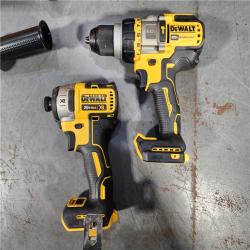 HOUSTON LOCATION - AS-IS (APPEARS LIKE NEW) 20V MAX Cordless Brushless Hammer Drill/Driver 2 Tool Combo Kit with FLEXVOLT ADVANTAGE