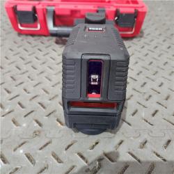 Houston location AS-IS Milwaukee 3521-21 4V Lithium-Ion Cordless USB Rechargeable Green Beam Cross Line Laser