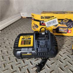 HOUSTON LOCATION - AS-IS DEWALT FLEXVOLT 20V/60V MAX Lithium-Ion 6.0Ah Battery Pack with 6 Amp Output Charger