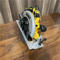 AS-IS DEWALT 20V MAX Cordless Brushless 7-1/4 in. Sidewinder Style Circular Saw w/ FLEXVOLT ADVANTAGE (Tool Only)