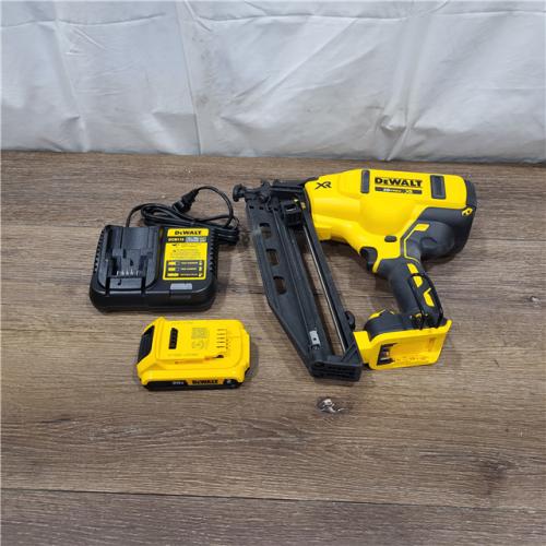 AS-IS DeWalt DCN660D1 20V 16 Gauge Cordless Angled Finish Nailer Kit W/ 2Ah Battery