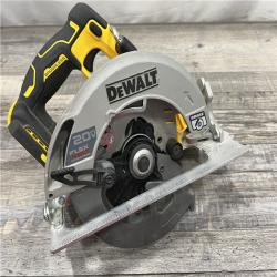 AS-IS DEWALT 20V MAX Cordless Brushless 7-1/4 in. Sidewinder Style Circular Saw with FLEXVOLT ADVANTAGE (Tool Only)