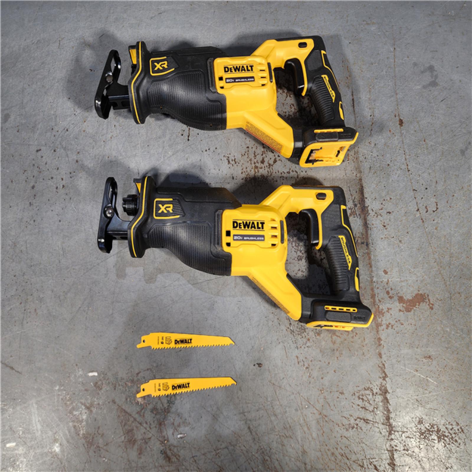 HOUSTON LOCATION - AS-IS (APPEARS LIKE NEW) (2) DEWALT 20V MAX XR Cordless Brushless Reciprocating Saw (Tool Only)