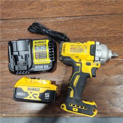 AS-IS DEWALT 20V MAX* XR 1/2  High Torque Impact Wrench with Hog Ring Anvil