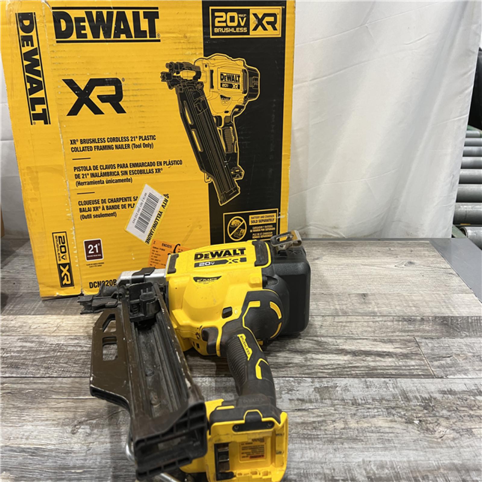 AS-IS DEWALT 20-Volt 21Â° Cordless Framing Nailer (Tool-Only)