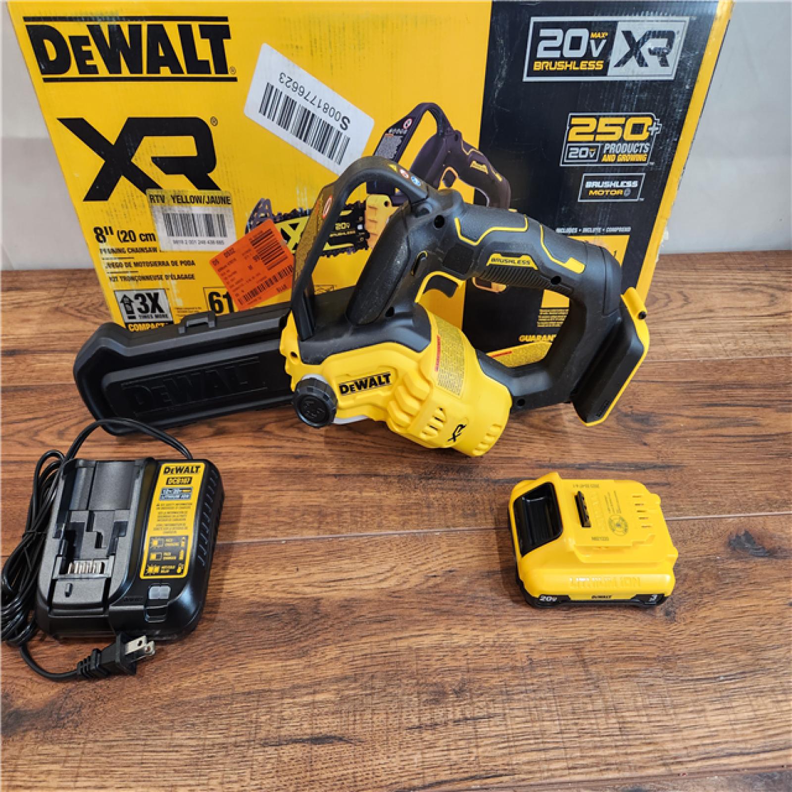 AS-IS DEWALT 20-Volt Lithium-Ion 8 in. Pruning Chainsaw Kit