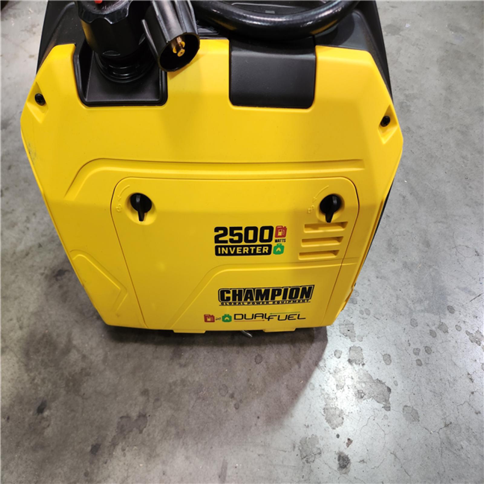 California AS-IS Champion Power Equipment 2500-Watt Recoil Start Ultra-Light Portable Gas and Propane Powered Dual Fuel Inverter Generator with CO Shield