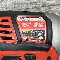 AS-IS Milwaukee M18 18V Cordless Brushed 2 Tool Drill/Driver and Impact Driver Kit