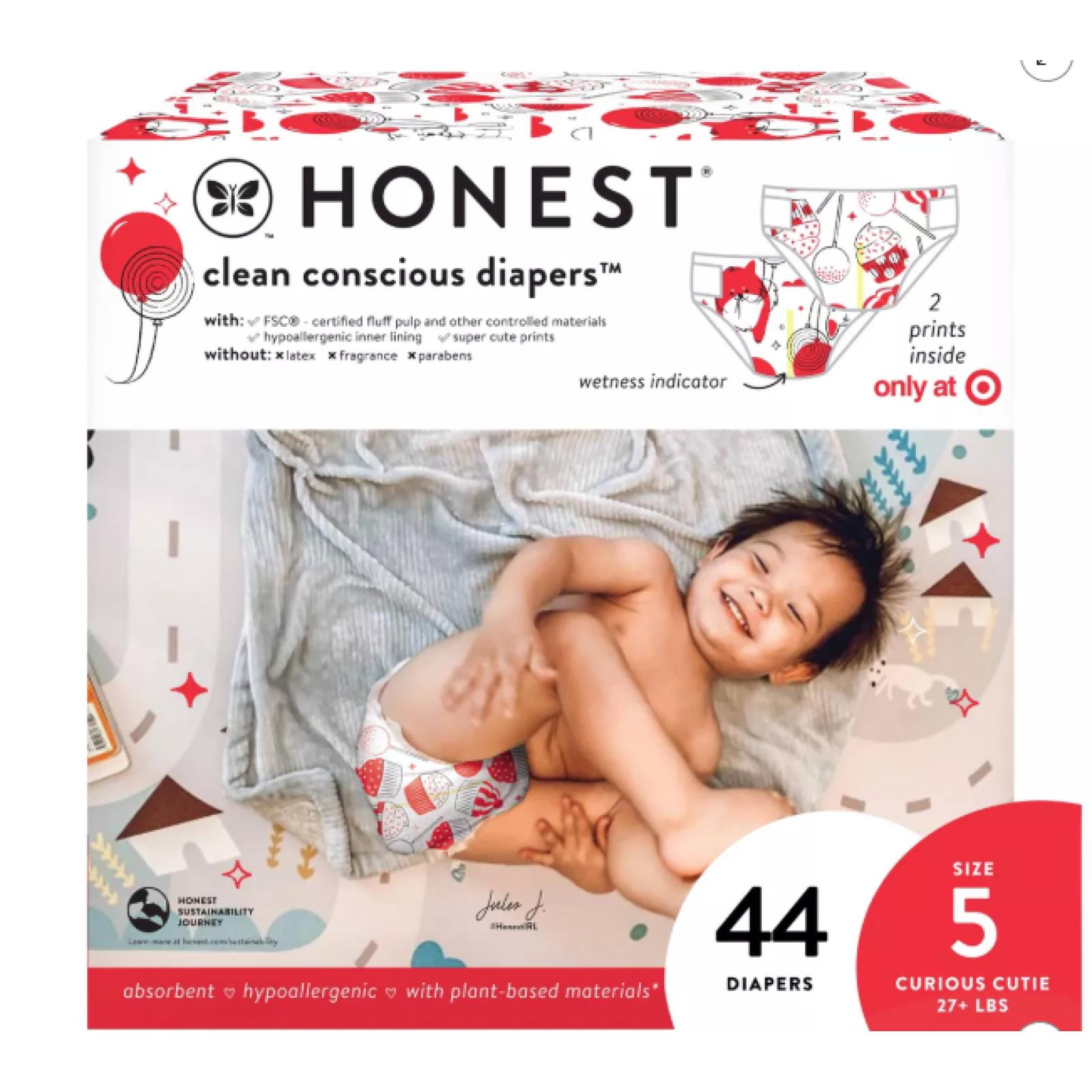 DALLAS LOCATION - The Honest Company Clean Conscious Disposable Diapers #5 - PALLET -(80 UNITS)