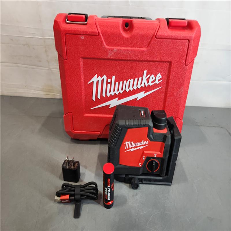 Milwaukee 3521-21 100 ft. REDLITHIUM USB Green Cross Line Laser