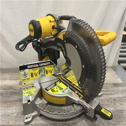 AS-IS DeWalt 15 Amp Corded 12 in. Compound Double Bevel Miter Saw