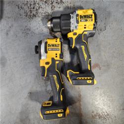 HOUSTON LOCATION - AS-IS DEWALT 20V MAX XR Hammer Drill and ATOMIC Impact Driver 2 Tool Cordless Combo Kit with (2) 4.0Ah Batteries, Charger, and Bag