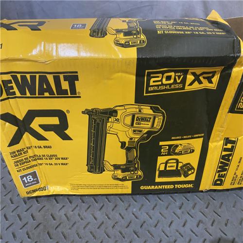 Houston location AS-IS DEWALT 20V MAX XR 18 Gauge Brad Nailer  ONLY TOOL