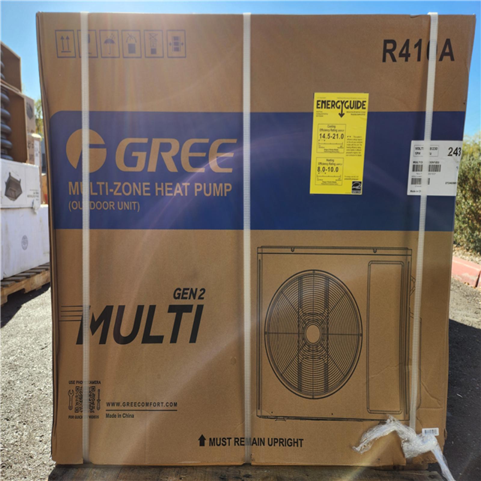 Phoenix Location GREE Gen2 Smart Home Dual-Zone 30,000 BTU 2 Ton Ductless Mini Split Air Conditioner & Heat Pump - 25 ft. Install Kit - 230V