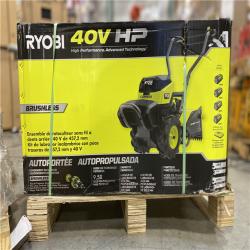 DALLAS LOCATION - RYOBI 40V HP Brushless 18 in. Battery Powered Rear Tine Tiller with (4) 6.0 Ah Batteries and Charger