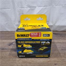 AS-IS DeWalt 20V MAX POWERSTACK DCBP315-2C Lithium-Ion 1.7Ah and 5Ah Battery and Charger Starter Kit 3 Pc