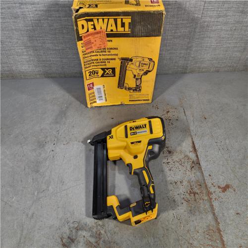 HOUSTON LOCATION - AS-IS DEWALT Cordless 18-Gauge Narrow Crown Stapler (Tool Only)