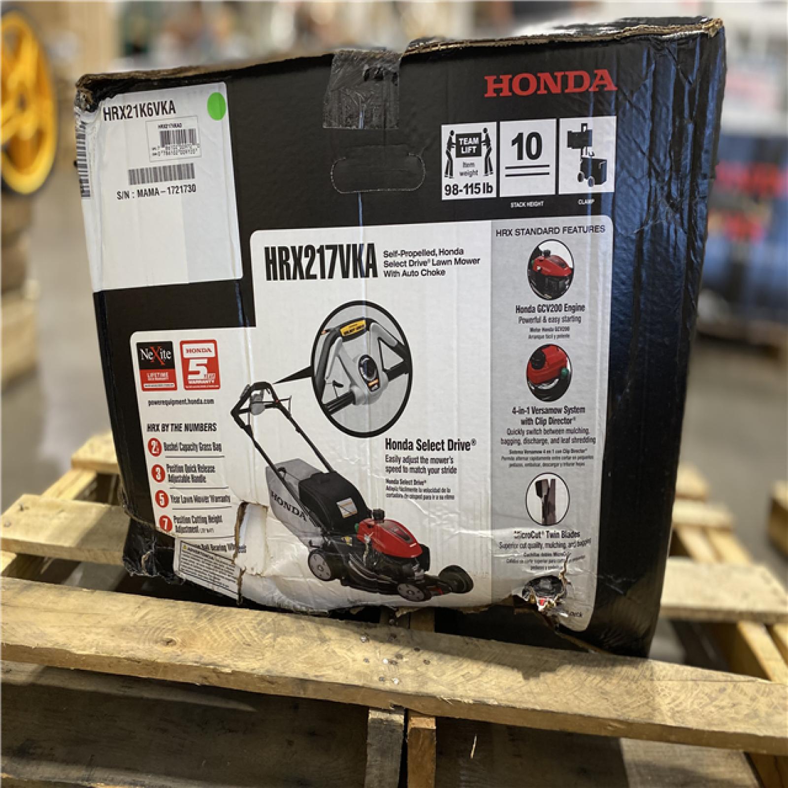 DALLAS LOCATION - Honda 21 in. Nexite Variable Speed 4-in-1 Gas Walk Behind Self-Propelled Mower with Select Drive Control