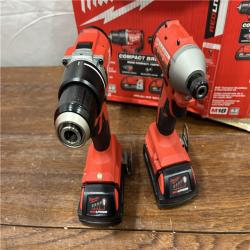 AS-IS Milwaukee M18 Compact Brushless 2-Tool Combo Kit