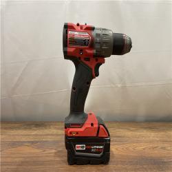AS-IS Milwaukee M18 FUEL 18V Lithium-Ion Brushless Cordless 1/2 in. Hammer Drill Driver Kit with Two 5.0 Ah Batteries and Hard Case